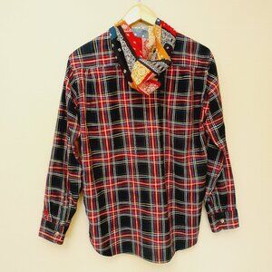 Emotionally Unavailable Flannel Shirt With Hood  Shirt